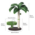 Large Multi-Functional Cat Tree & Activity Tower – 70cm Sisal Scratching Post, 31cm Plush Condo & Interactive Wobbling Feeder