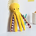 2-Pack Yellow Plush Octopus Dog Toys with Squeaker – Interactive Chew Toy, Durable Teeth-Cleaning & Boredom Relief, 35cm