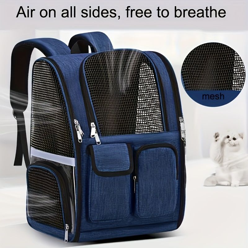 Dog Carrier Backpack Pet Transport Bag Travel Accessory For Dogs Dog Supplies - Gray - Size routine - Image 8
