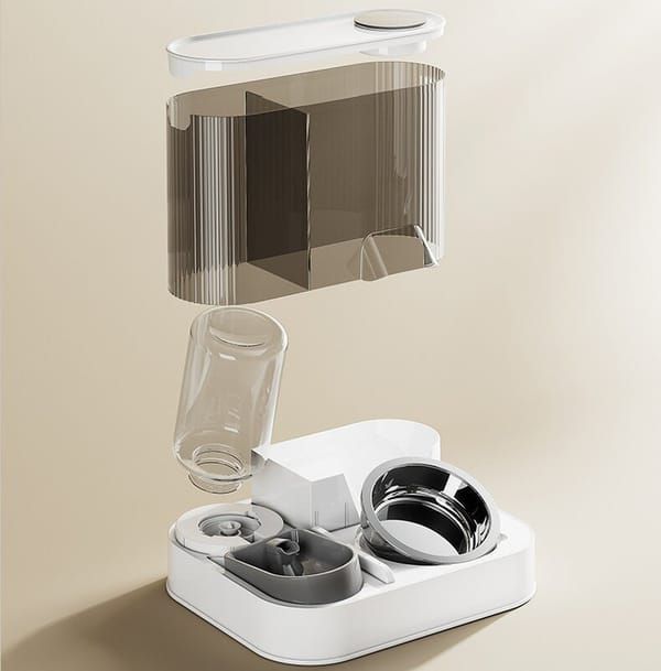 Gray Green Automatic Cat Feeder Cat Water Dispenser Cat Feeding Set Cat Supplies Cat Care - Image 4