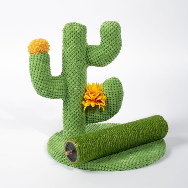Green Black Cat Scratching Post Cactus Cat Toy Cat Furniture Cat Scratcher Cat Claw Care - Image 2