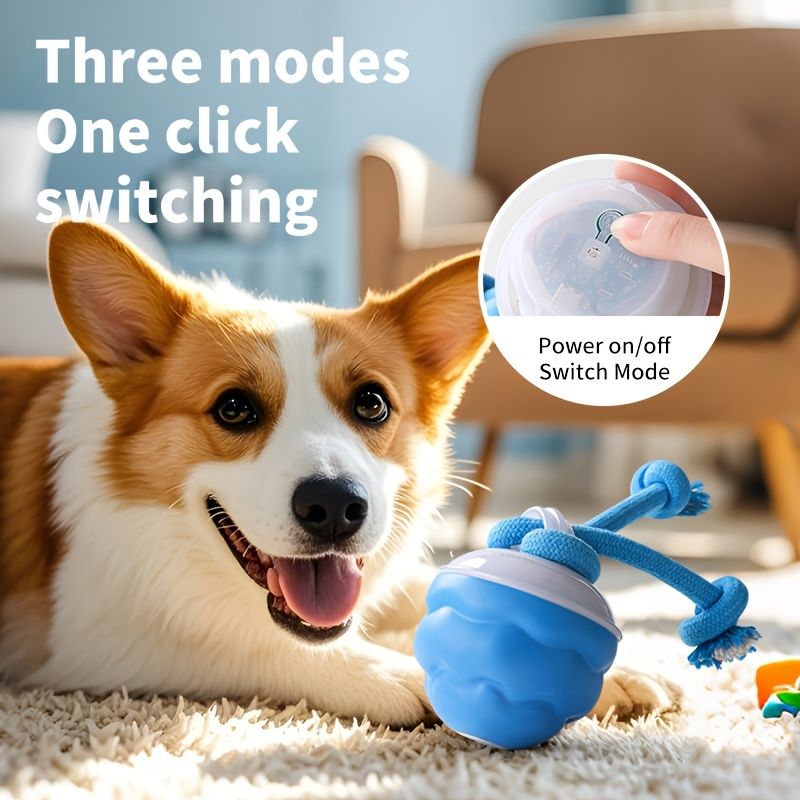 Blue Dog Toy Interactive Dog Toy Dog Ball Toy Dog Toy With Rope Pet Toy Dog Play Toy - Image 3