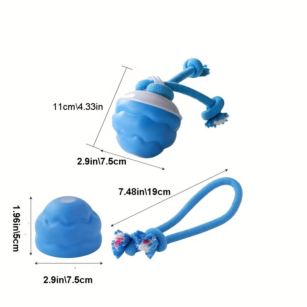 Blue Dog Toy Interactive Dog Toy Dog Ball Toy Dog Toy With Rope Pet Toy Dog Play Toy - Image 4