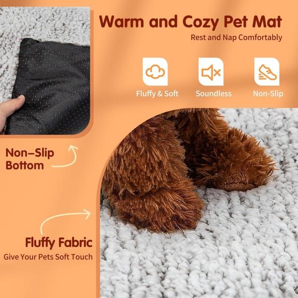 Self-Heating Insulated Pet Fleece Mat 60x90cm - Image 2