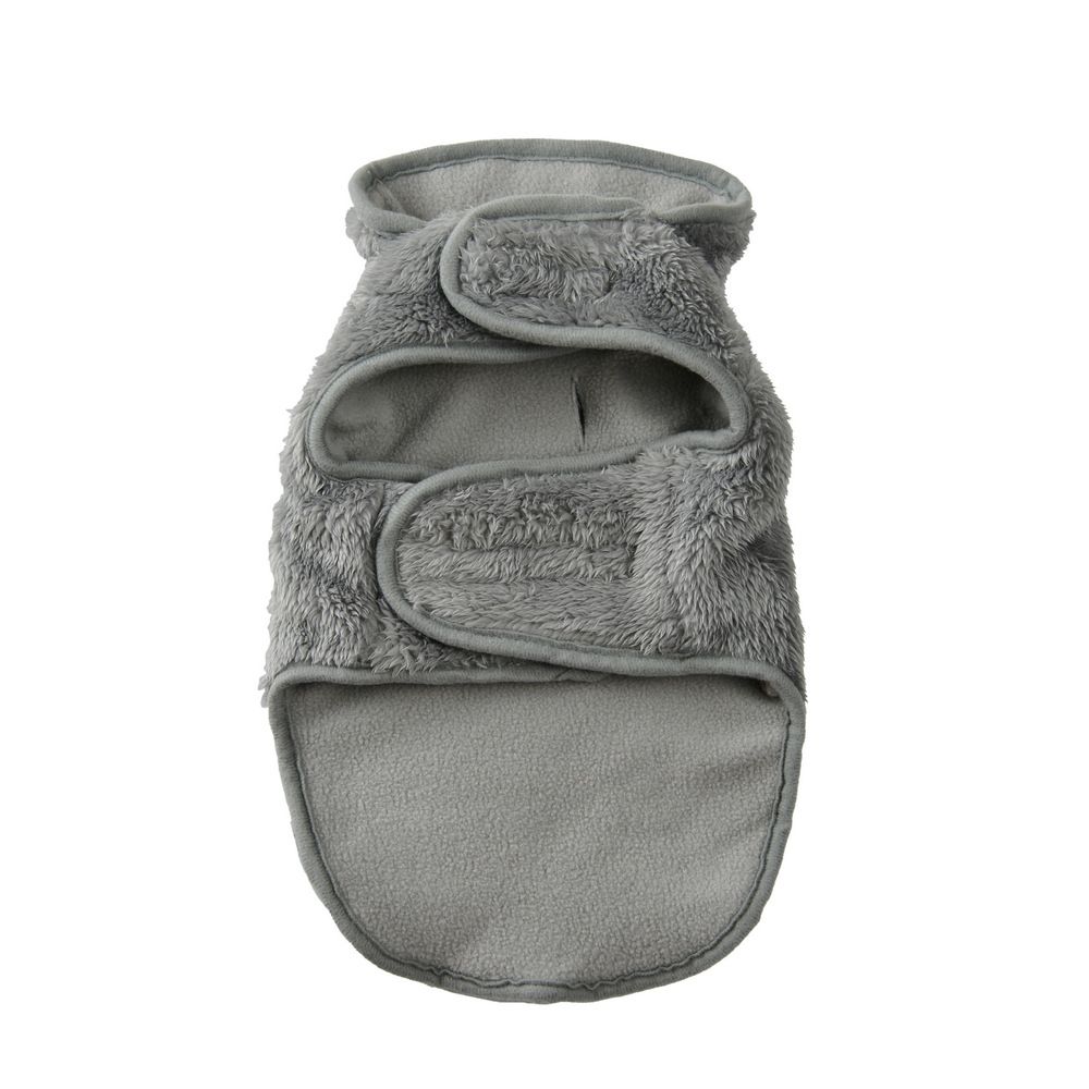 Grey XL Dog Fleece Vest for Dogs Under 100 Pounds - Image 3