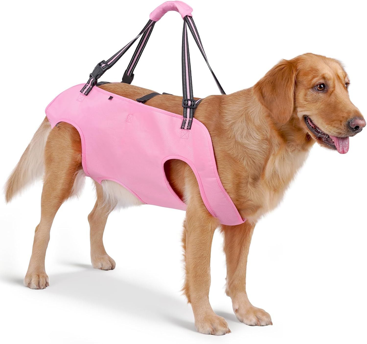 Dog Support Harness Oxford Cloth Mobility Assistance Strap, Pink,XL