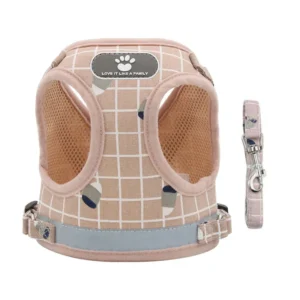 Small Dog Harness Vest Breathable Mesh Puppy Vest, Red, XL