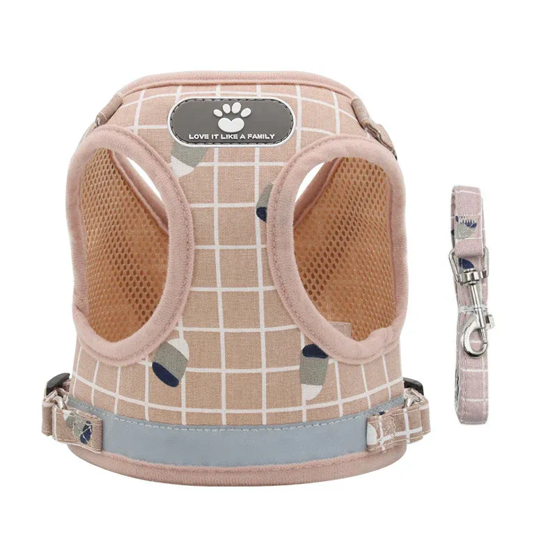 Small Dog Harness Vest Breathable Mesh Puppy Vest, Yellow, S - Image 5