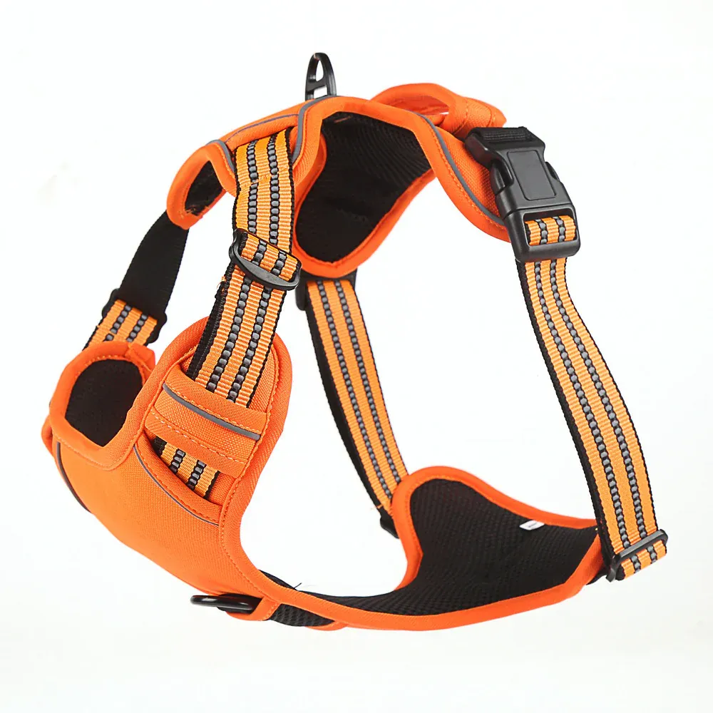 Reflective Pet Vest, Dog Harness, No Pull, Breathable, 1.5-meter tow rope- Red, XL - Image 6