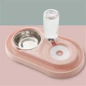 Automatic Dog Water Refill Bowl, Model A, Pink