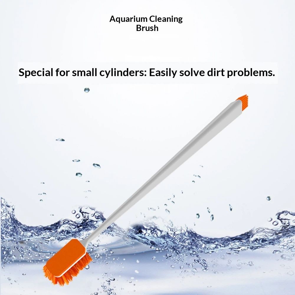 2 PCS Small Aquarium Cleaning Tool, Algae Scraper for Fish Tank, Long Handle Aquarium Brush, Fish Tank Cleaner Adapted for Glass and Acrylic Aquariums (small) - Image 2
