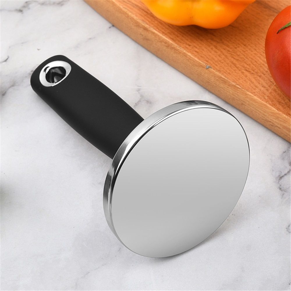 Meat Pounder Tenderizer, Stainless Steel Kitchen Meat Tenderizer Hammer, Round Chicken Flattener Tool with Comfortable-Grip Handle for Flattening Cutlets and Tenderizing Meat - Image 2