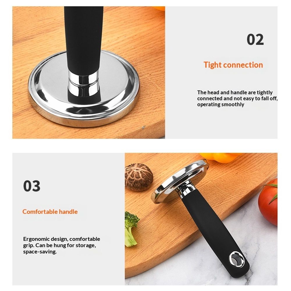 Meat Pounder Tenderizer, Stainless Steel Kitchen Meat Tenderizer Hammer, Round Chicken Flattener Tool with Comfortable-Grip Handle for Flattening Cutlets and Tenderizing Meat - Image 5