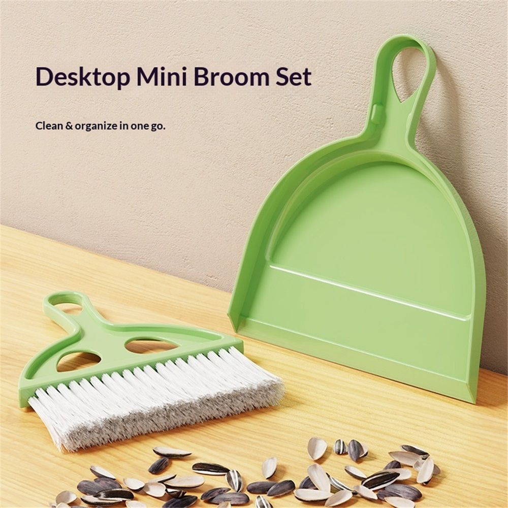 2 pack Mini Broom and Small Dustpan Brush - Mini Broom and Dustpans, Small Broom and Dustpan Set, Mini Dustpan and Brush Set, Hand Broom and Dustpan Set for Home and Pets - Image 4