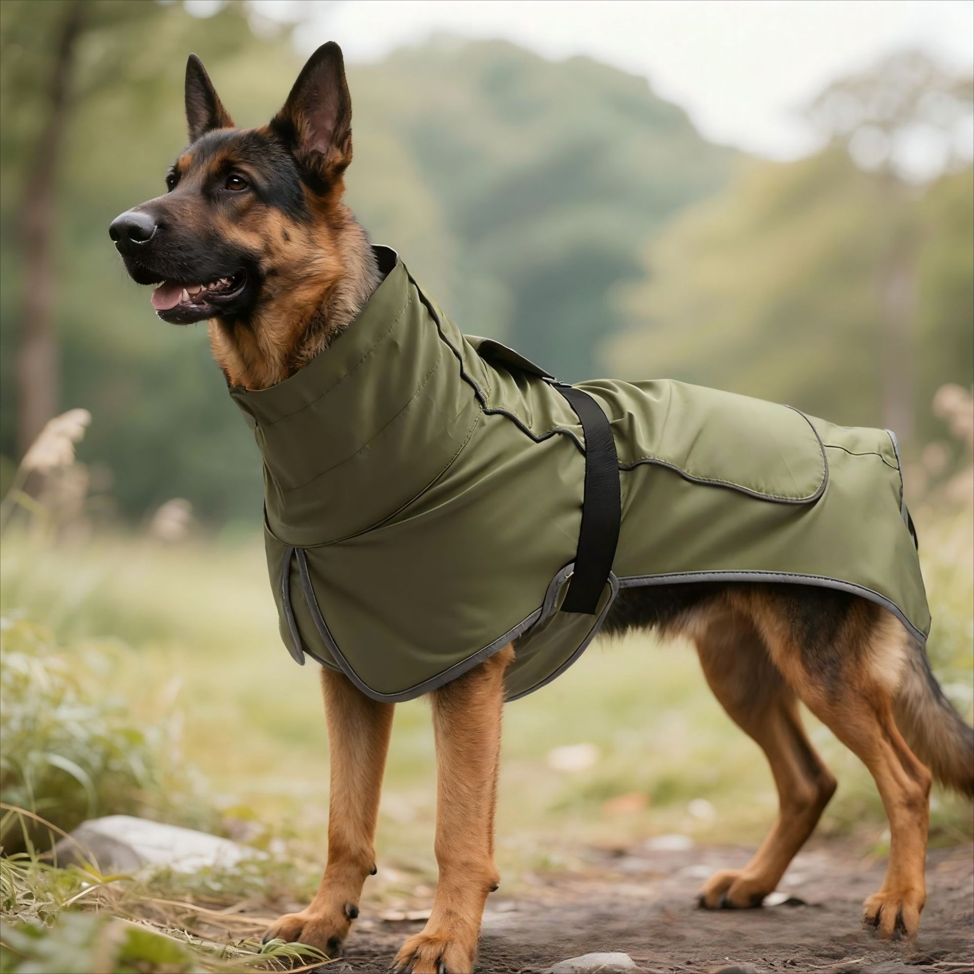Winter Warm Pet Coat, Outdoor Cold Proof Dog Jacket-orange - Image 2