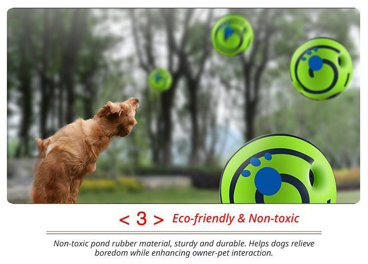 7cm Dog Squeaky Ball OPP Bag - Image 8