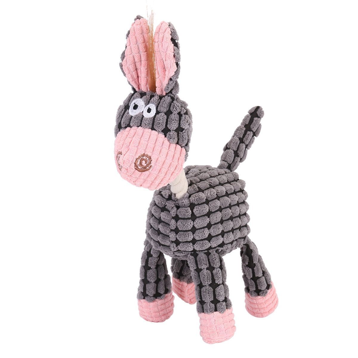 Small & Medium Plush Duck with Rope Carrot - Image 8