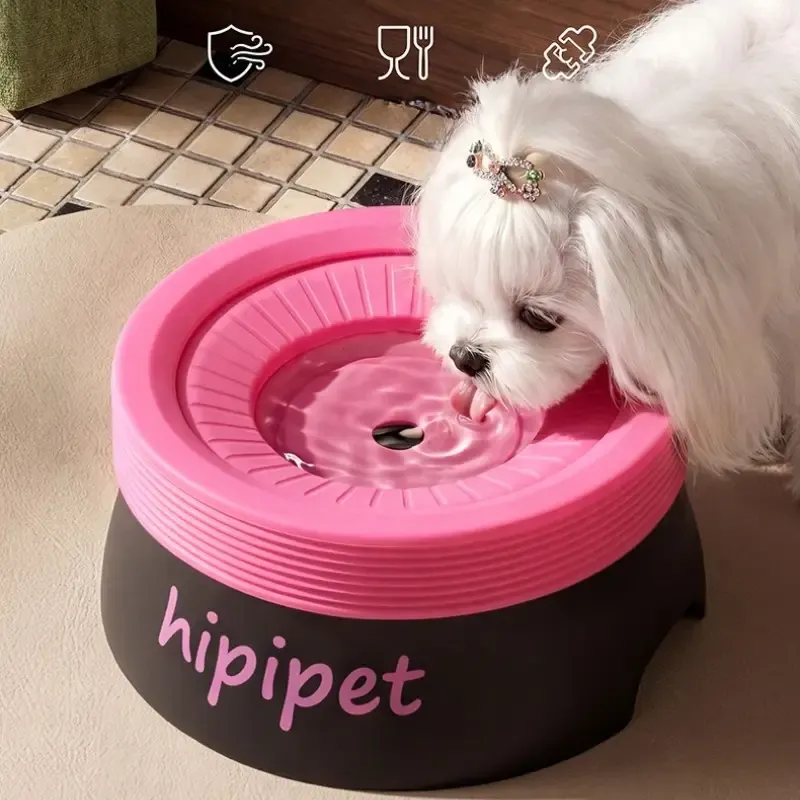 Pet Essential | Splash-Proof Non-Wet Mouth Water Bowl, Dogs and Cats Drink Freely and More Hygienically(Haiyan light blue ✪1200ML) - Image 4
