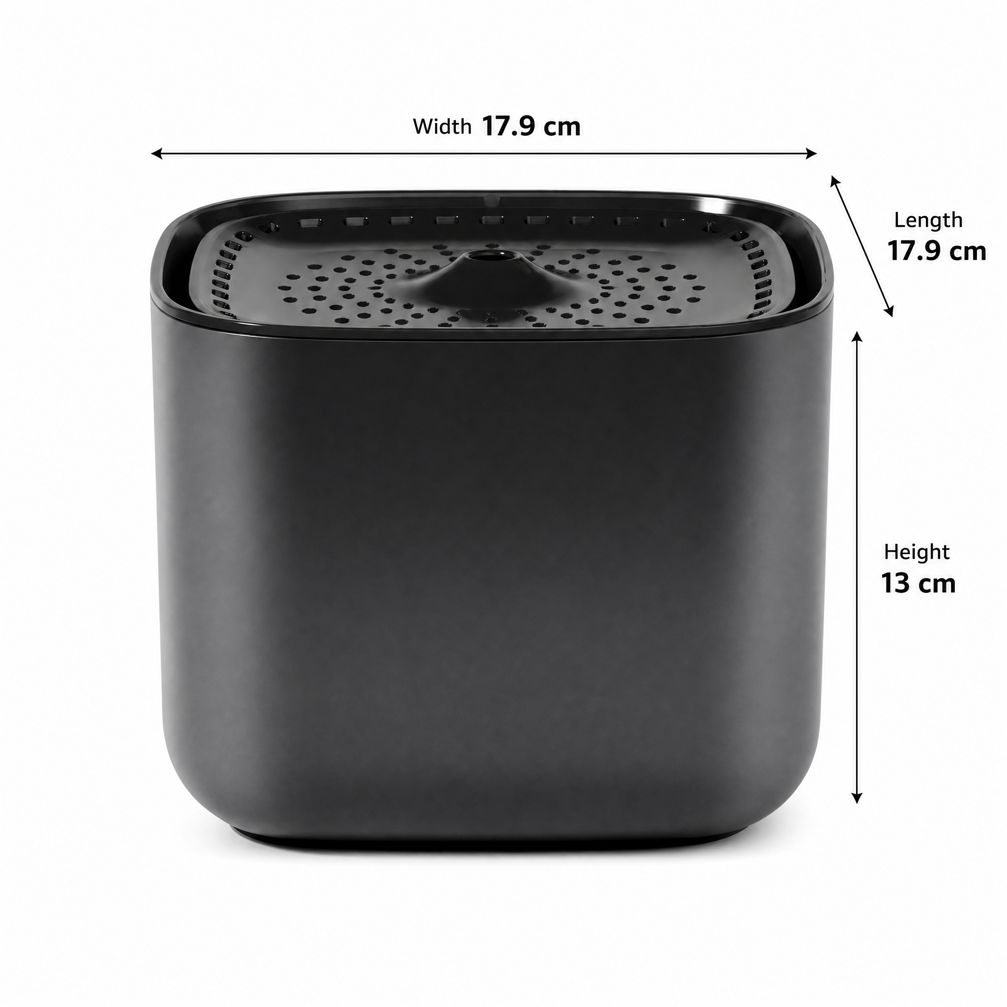 Black 3L/101oz Automatic Cat Water Fountain, Pet Water Dispenser with USB Wired Power, Detachable Design, Ultra-Quiet Pump (≤30dB), 3-Stage Filtration, Anti-Dry Burning Warning Light, BPA-Free for Multiple Cats & Small Dogs - Image 2