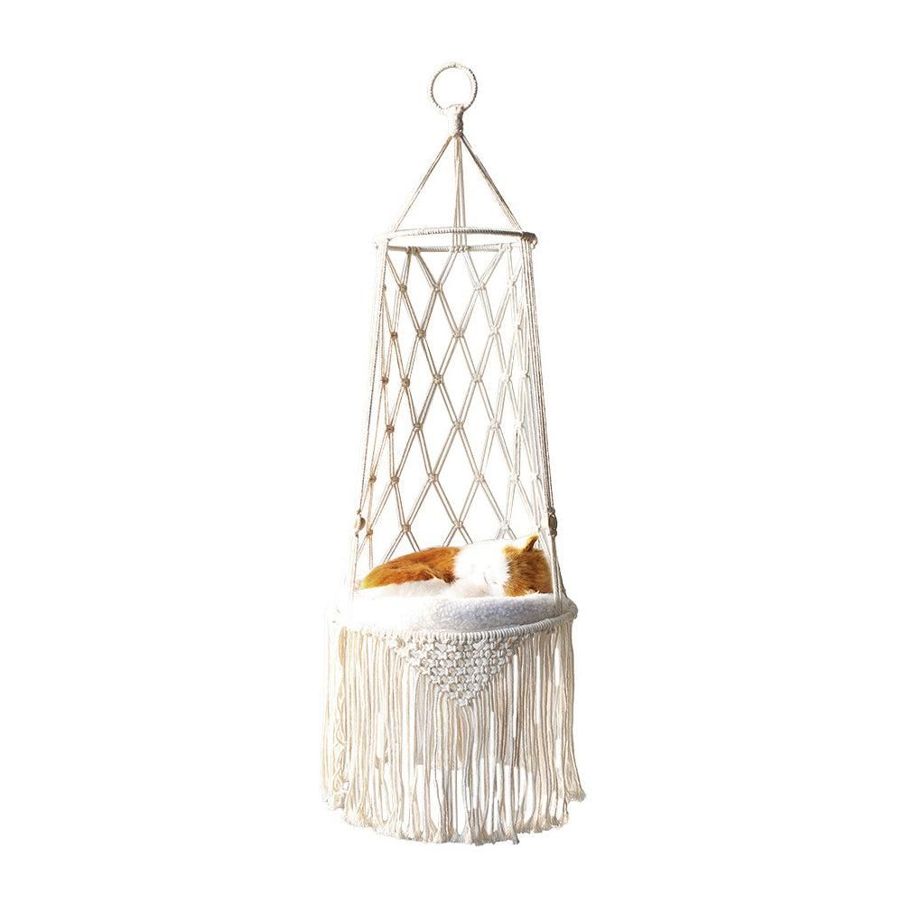 Pet Hammock Hanging Cat Bed Aerial Kitten Bed Sunny Window Seat Nest - S - Image 3