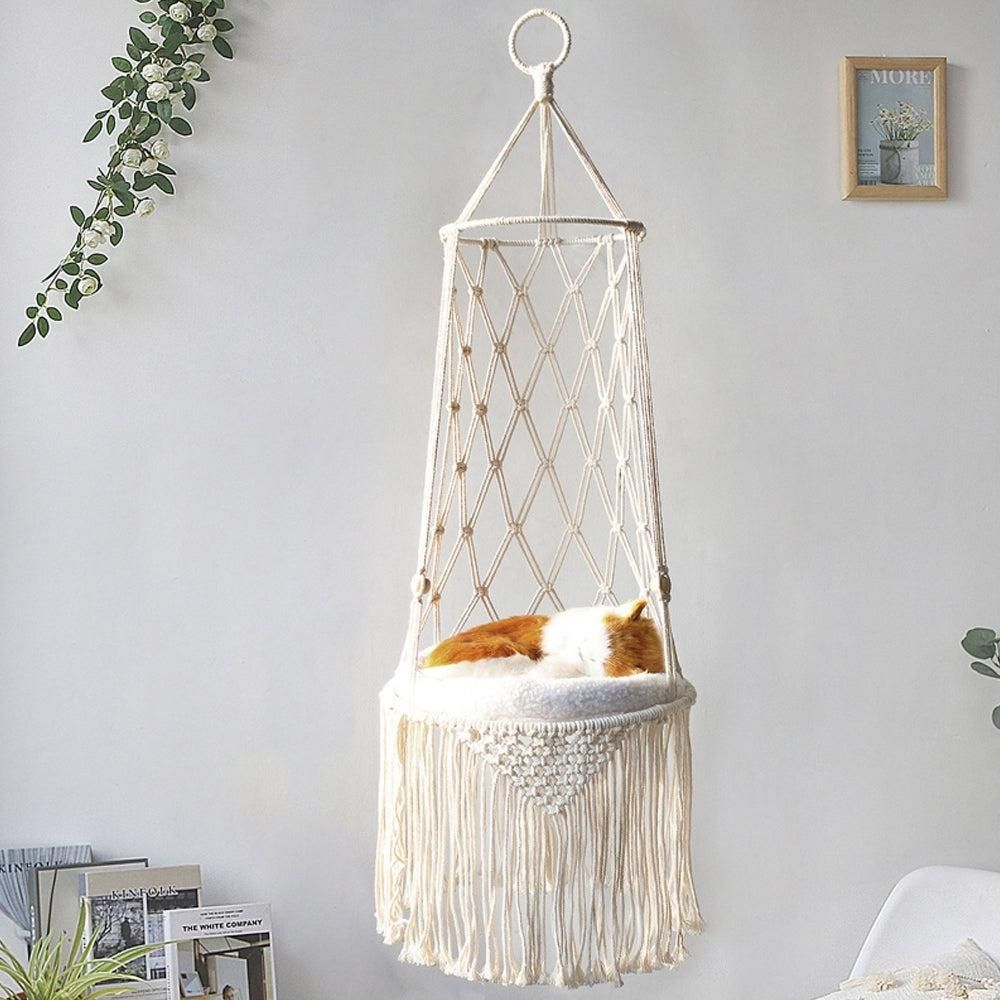 Pet Hammock Hanging Cat Bed Aerial Kitten Bed Sunny Window Seat Nest - S - Image 10