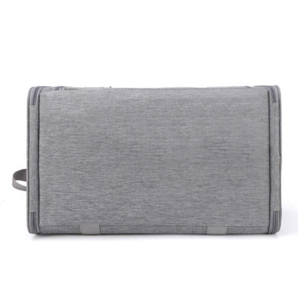Foldable Travel Pet Carrier Bag Portable Cat Dog Kennel Bag Grey - S - Image 5