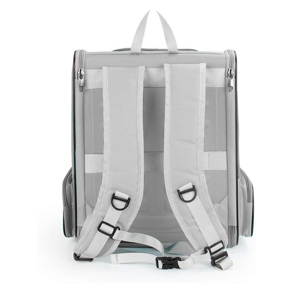 Travel Pet Cat Carrier Backpack Portable Breathable Outdoor Grey - Image 4