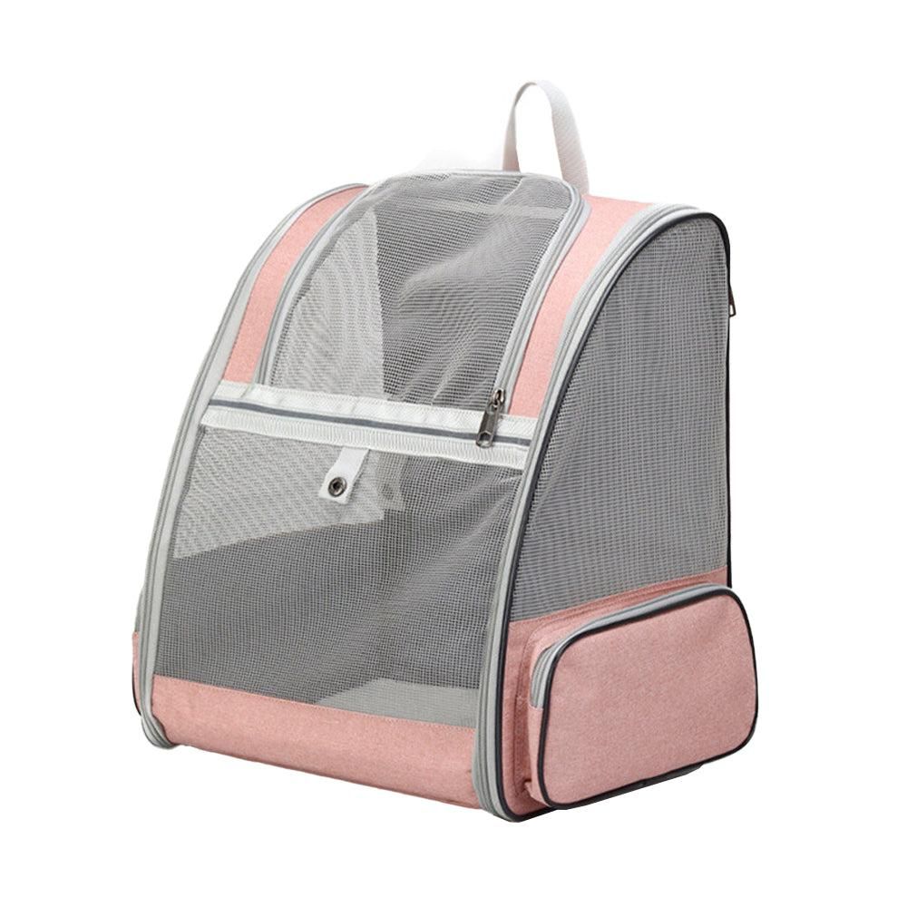 Travel Pet Cat Carrier Backpack Portable Breathable Outdoor Grey - Image 6