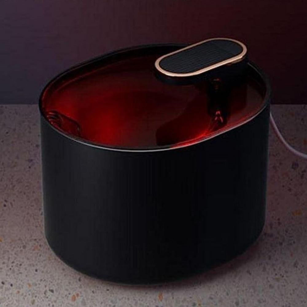 Pet Water Fountain Cat Dog Automatic Electric Drinking Dispenser with Red Light Indicator Black - Image 10