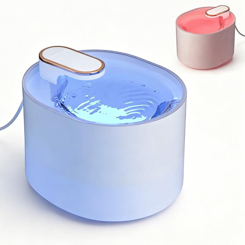 Pet Water Fountain Cat Dog Automatic Electric Drinking Dispenser with Red Light Indicator Black - Image 11