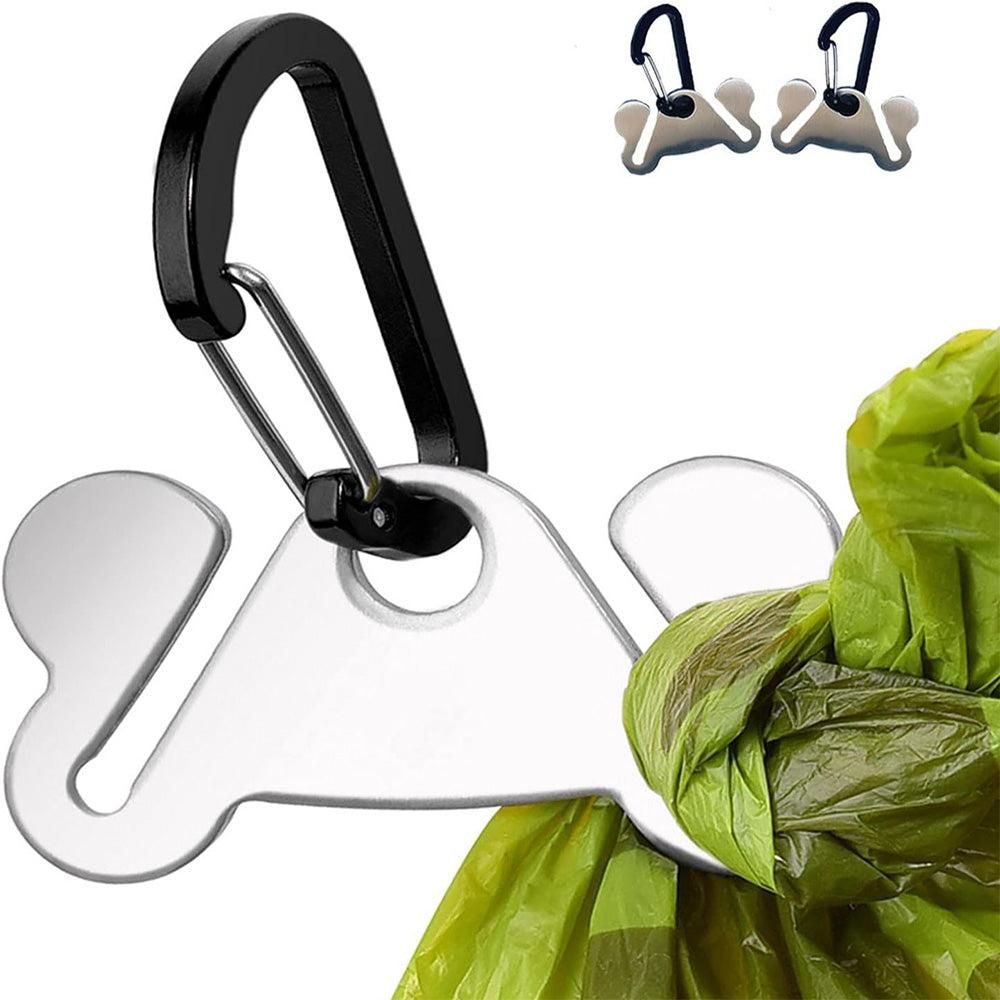 2PCS Metal Dog Poop Bag Holder Clips - Hands-Free Leash Attachment - Image 7