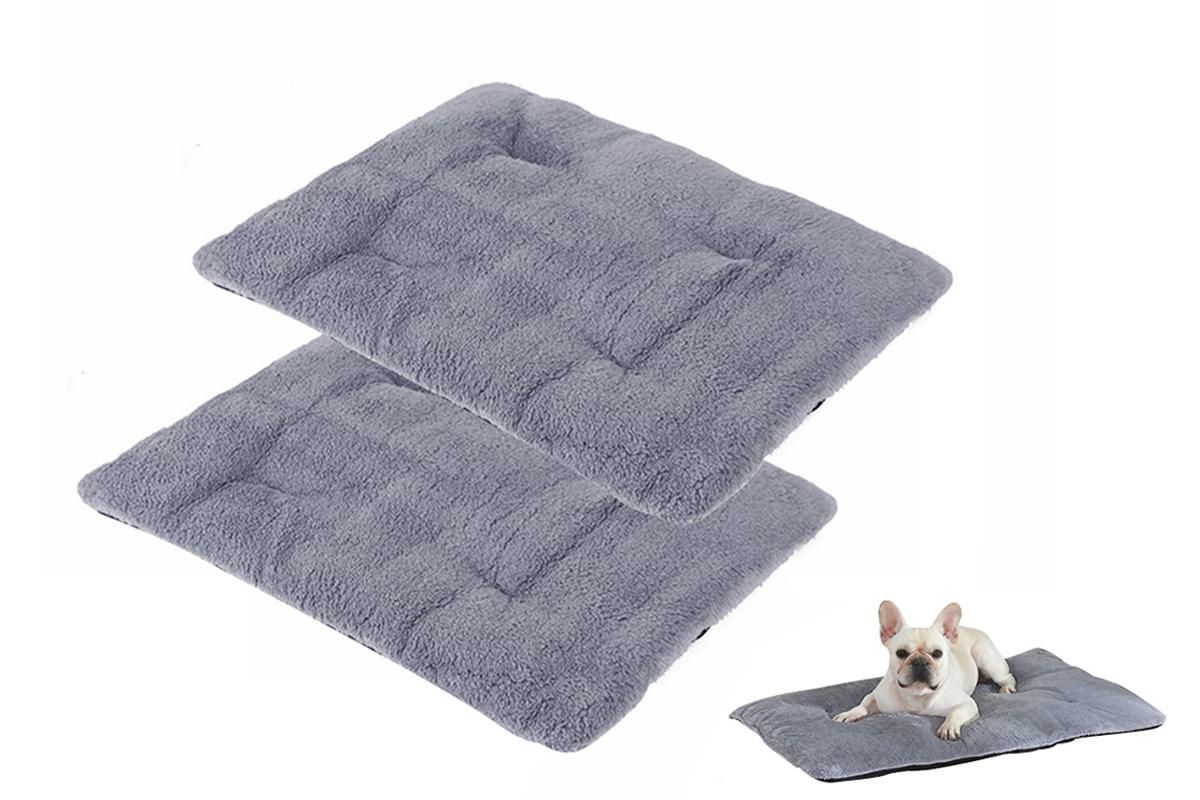 2Pcs Pet Blanket Self-Heating Bed Pad Cat Dog Self-Warming Cushion-Khaki S - Image 7