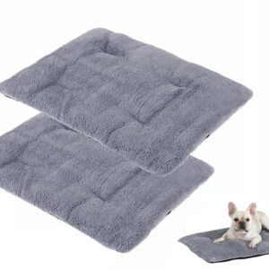 2Pcs Pet Blanket Self-Heating Bed Pad Cat Dog Self-Warming Cushion-Grey S