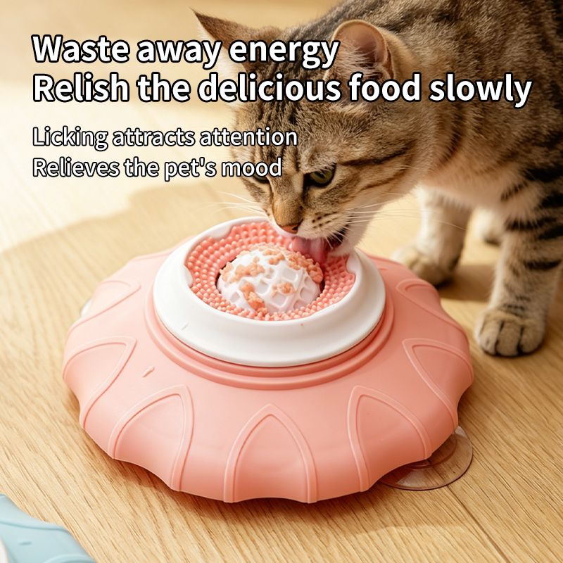 Slow Feeder Bowl for Pets, Non-Slip Puzzle Feeder for Cats and Dogs - Pink - Image 11