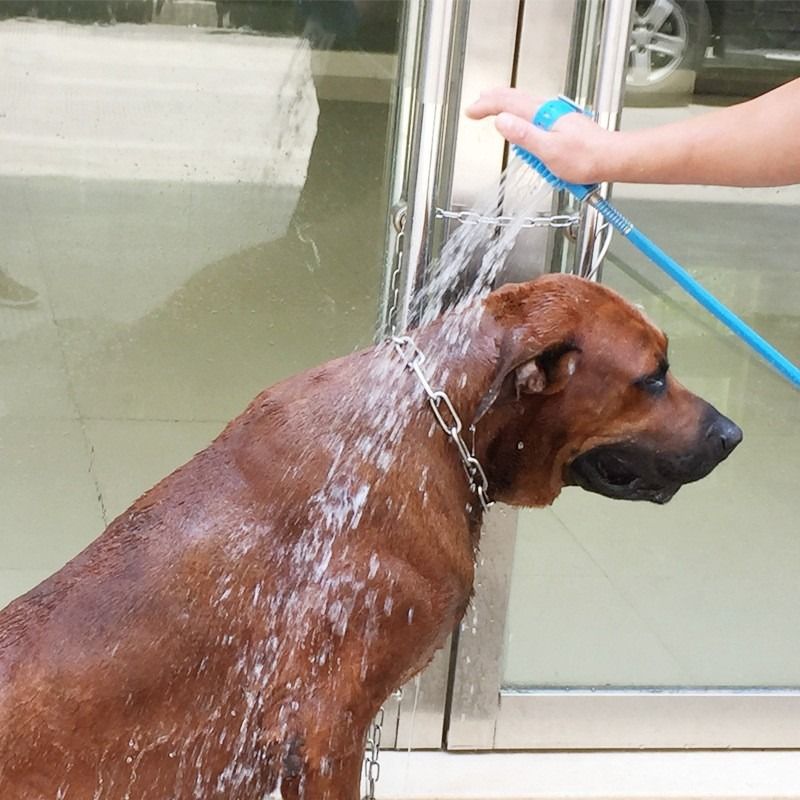Multi-Functional Pet Shower Brush with Hose, Silicone Massage Sprayer for Dog Cat Bath Cleaning - Image 6