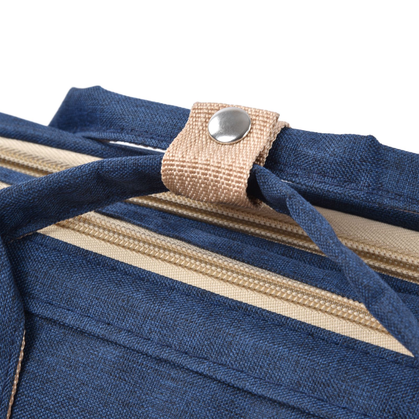 Backpack Multifunctional Foldable Large Capacity Baby Diaper Storage Bag for TravelDark Blue - Image 13