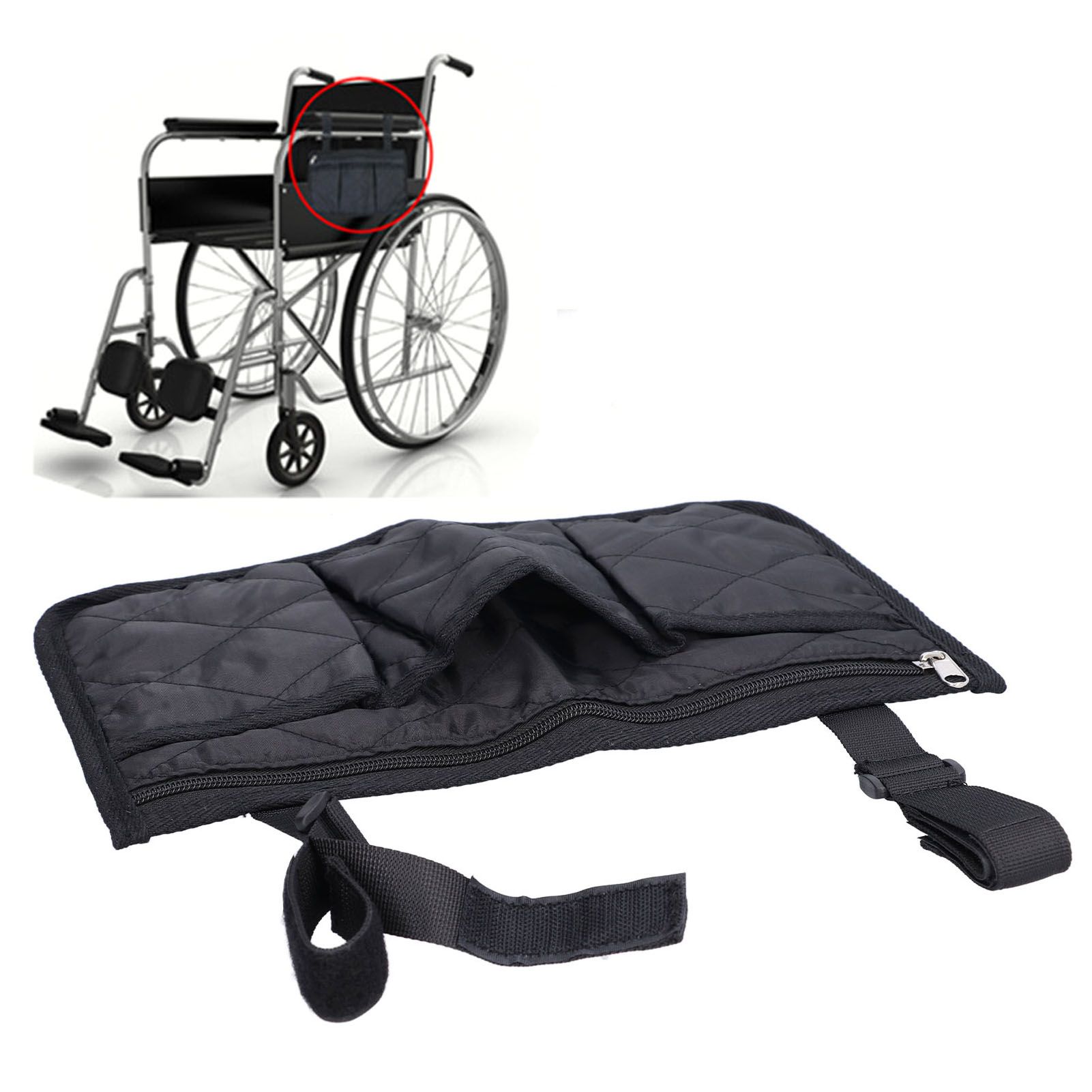 Wheelchair Side Bags Large Capacity Beautiful Practical Armrest Side Storage Bag for Mobile Scooters Strollers - Image 11