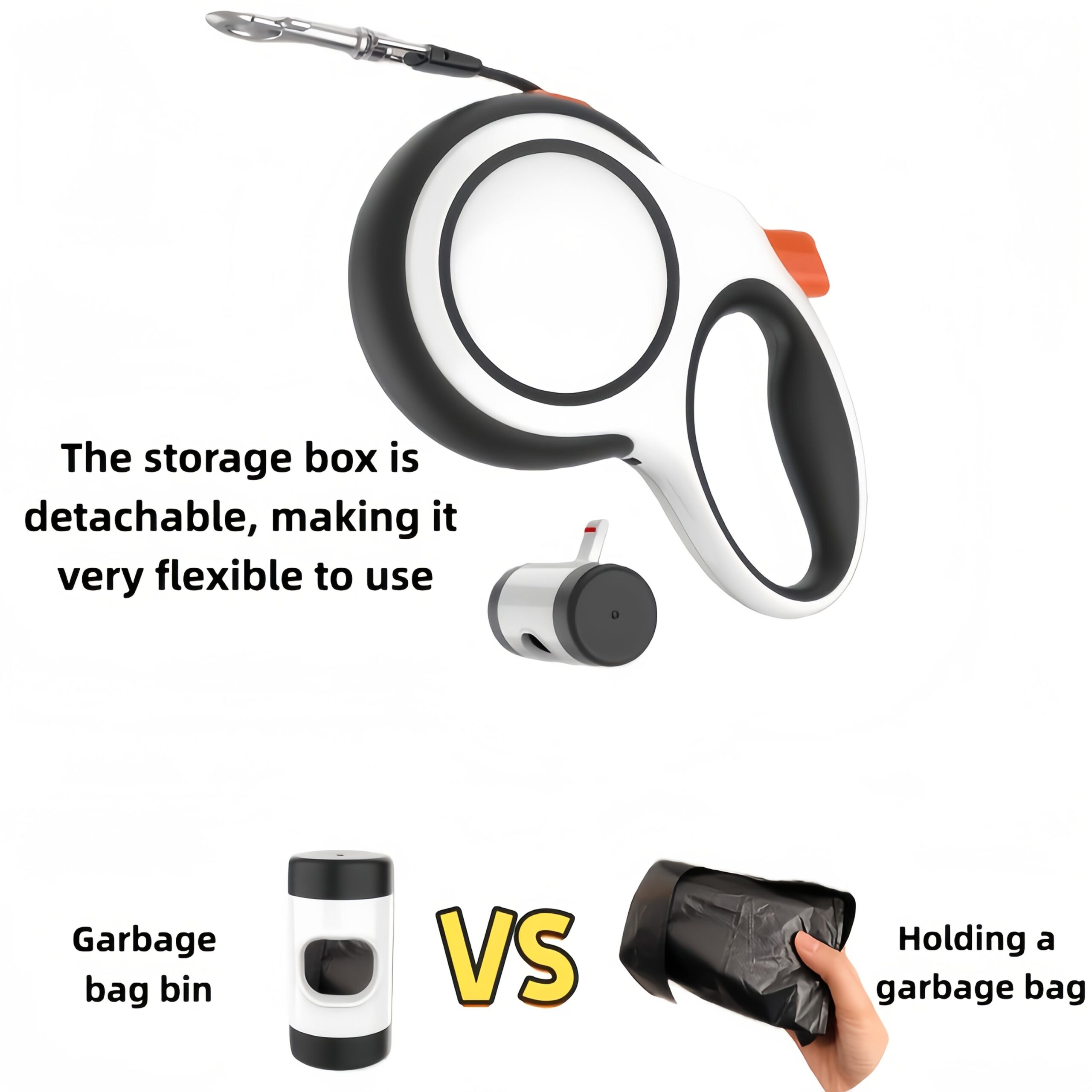 White retractable dog leash, strong dog leash, dog walking leash, small and medium dog leash, outdoor dog leash, Australia, durable dog leash, dog lead - Image 8